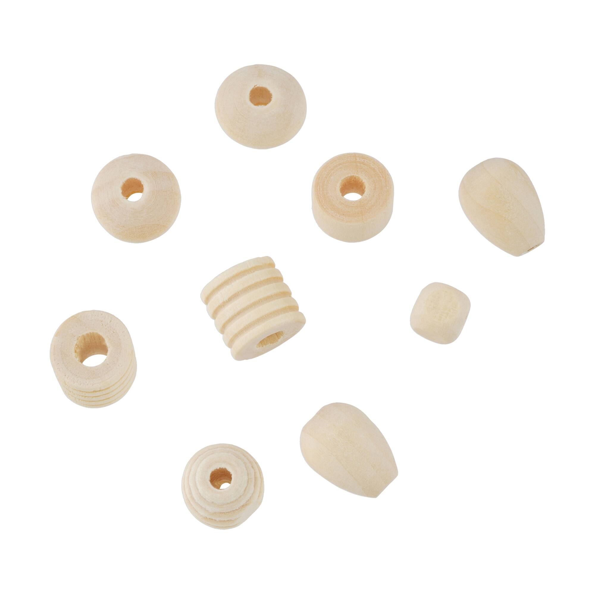 Mixed Wood Craft Beads by Creatology™, 220ct.